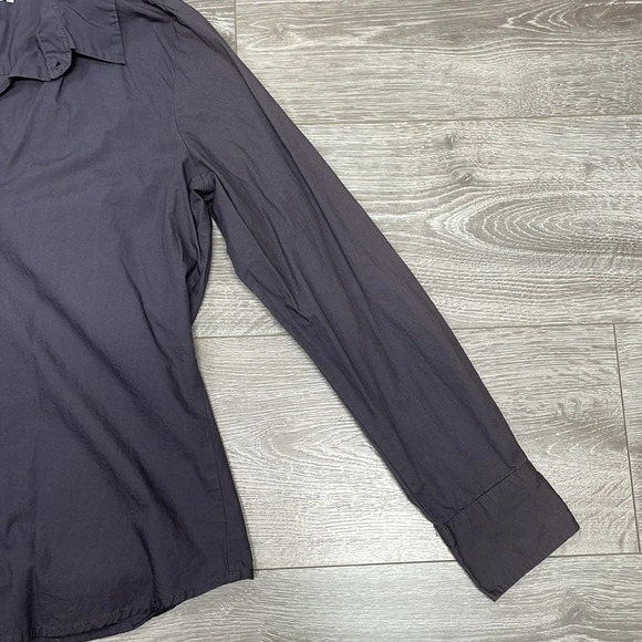 Old Navy Long Sleeve Button Down Shirt Graphite Gray M - Picture 5 of 16